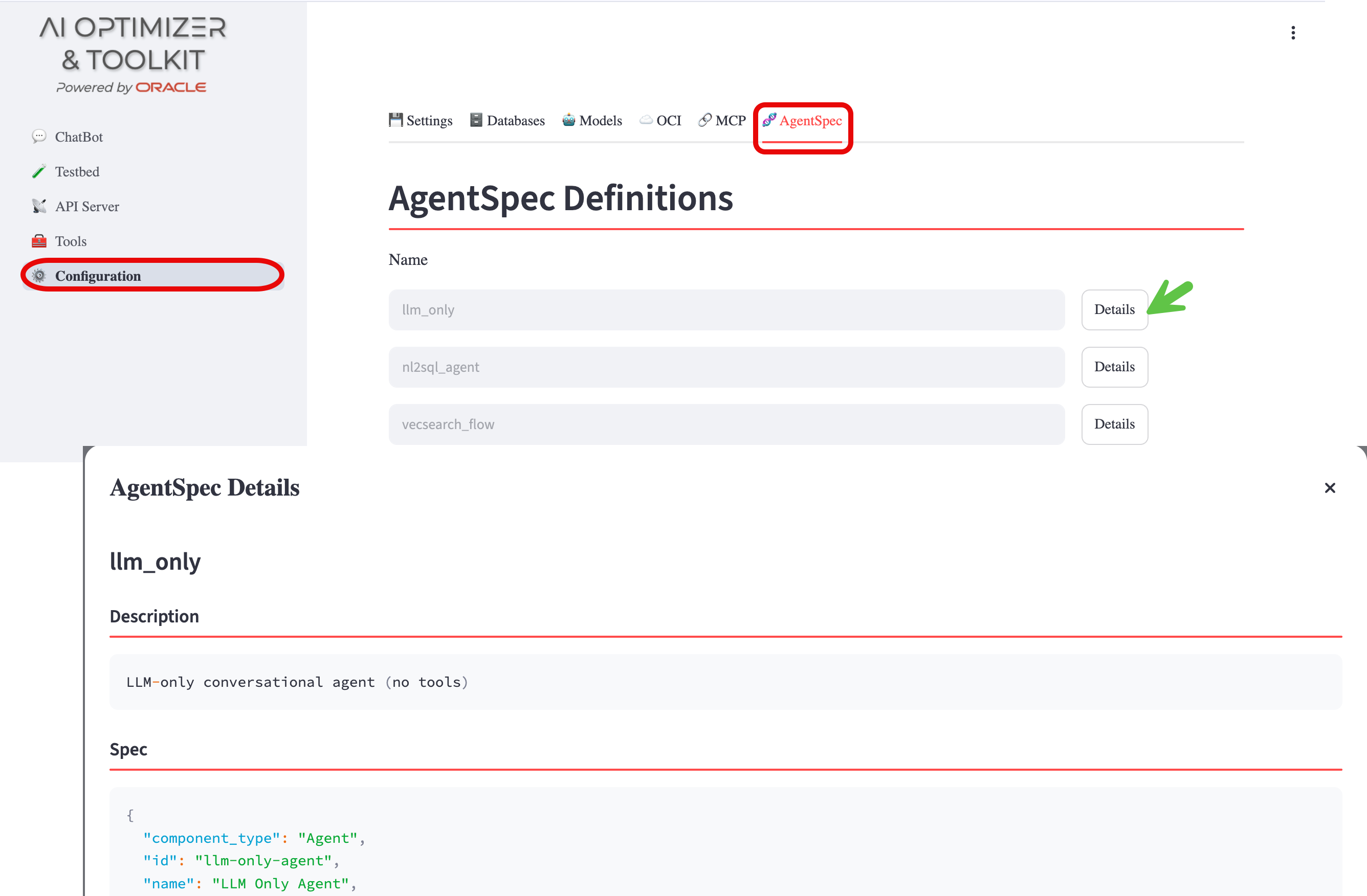 AgentSpec Configuration