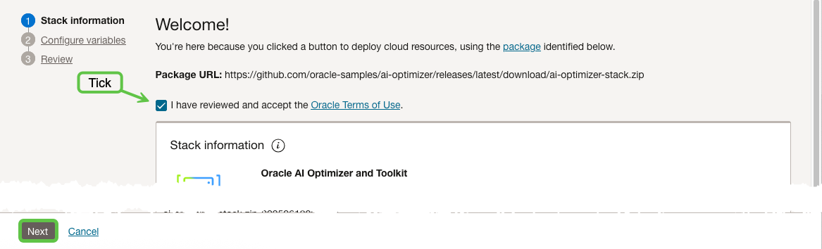 Resource Manager stack information