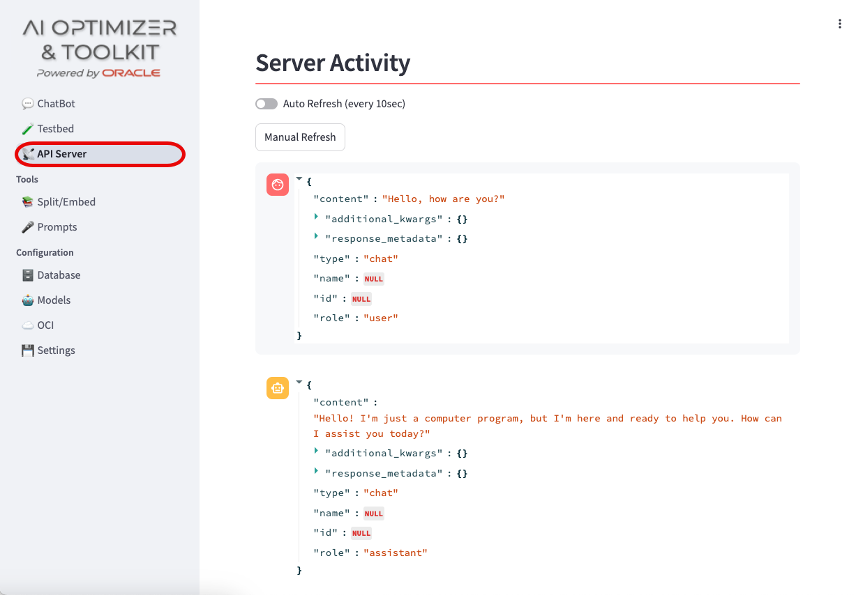 Server Settings