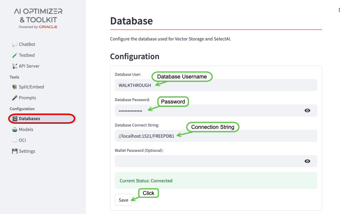 Configure Database