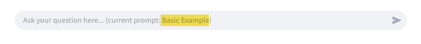 Chatbot Input