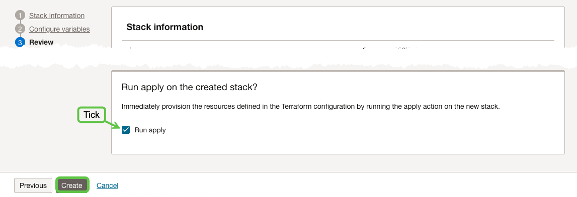 Stack - Review and Apply