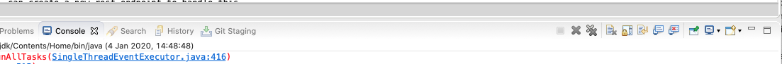 Close the tab in the console