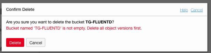 Alert if the bucket is not empty