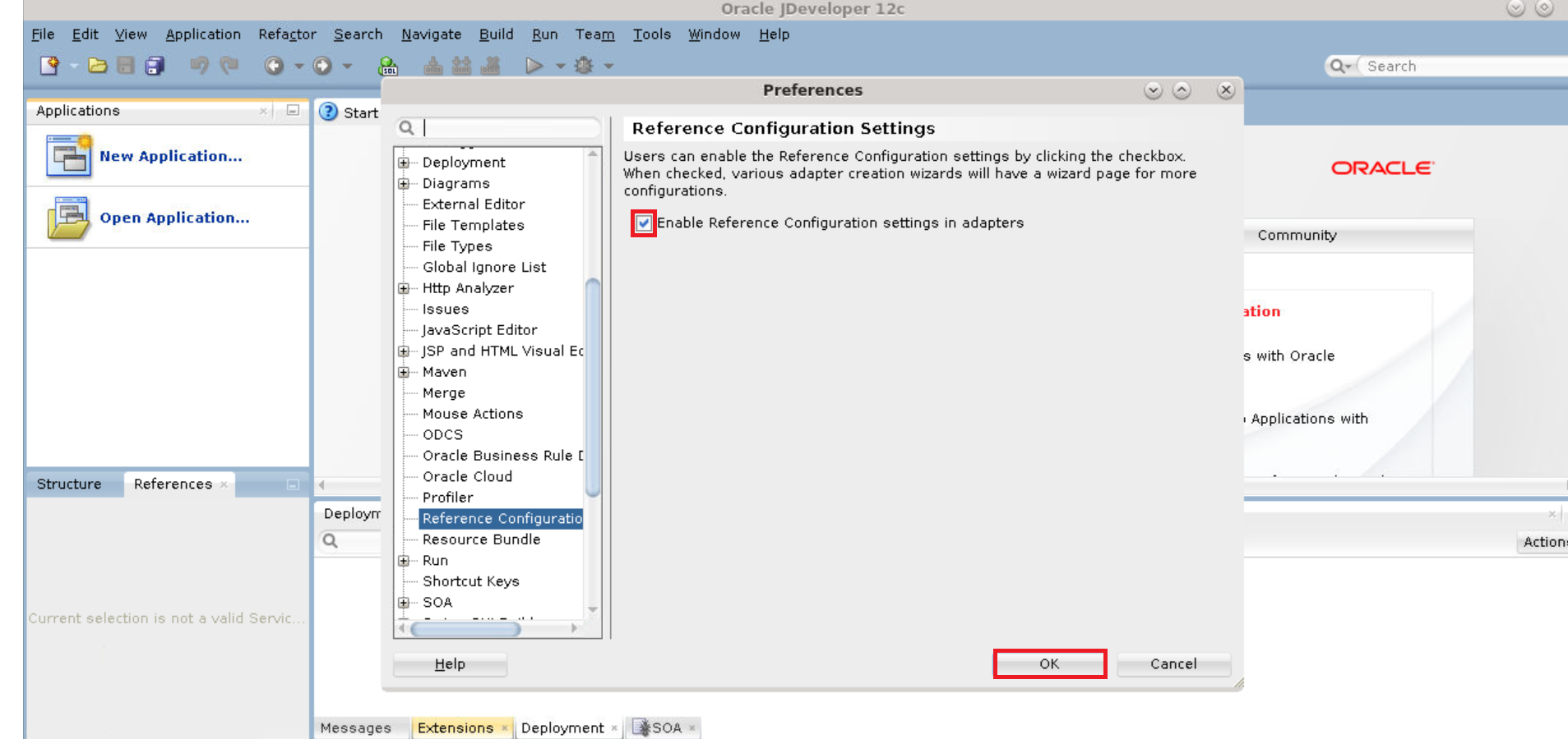 Enable Reference Configuration