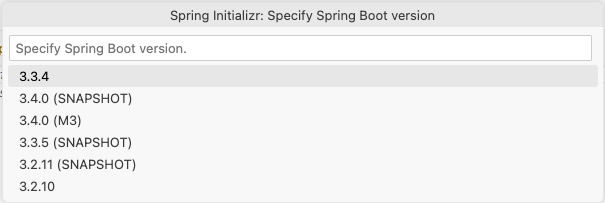 Spring Boot Version