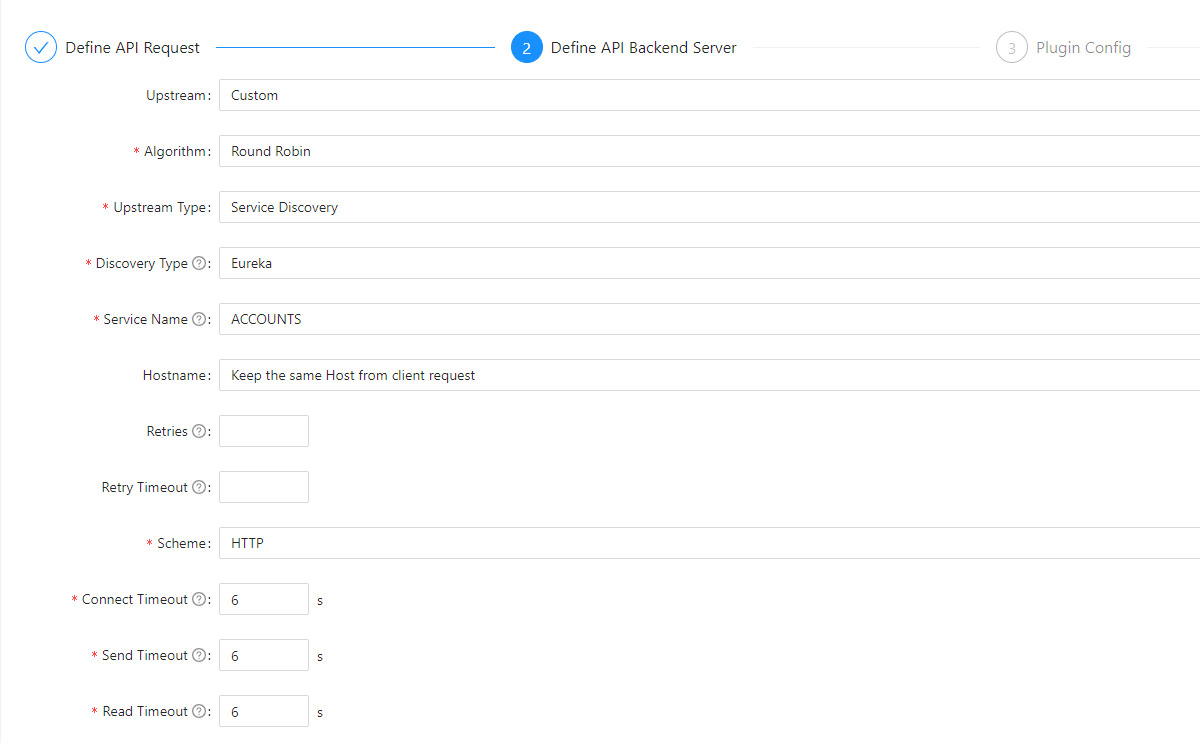 Configure route