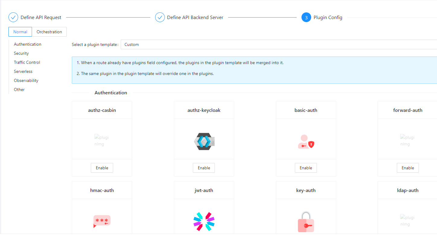 APISIX plugin config