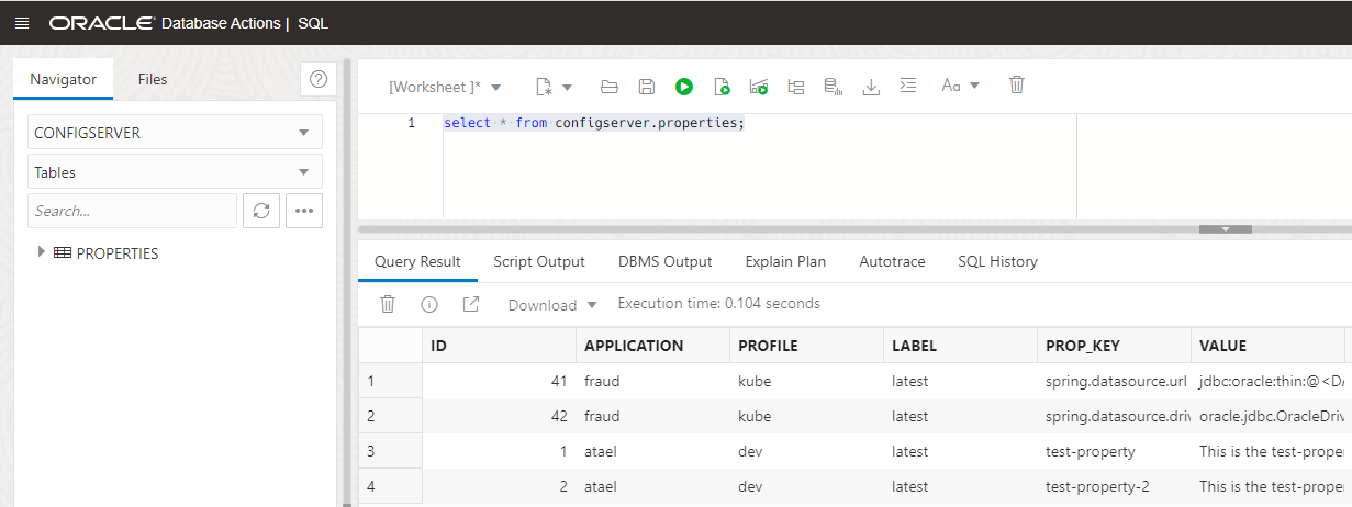 Configuration data