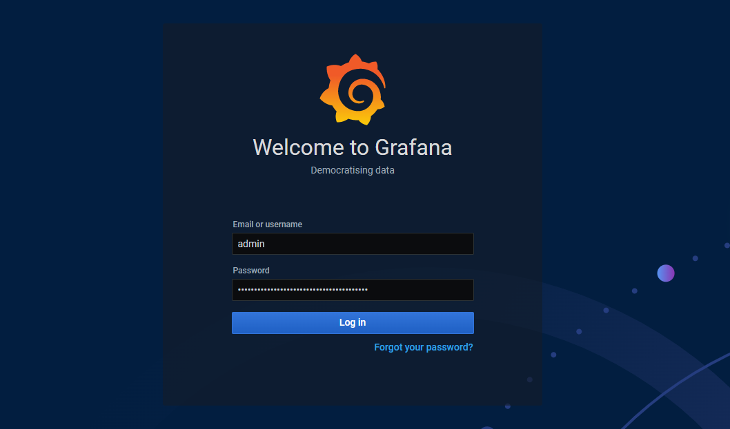 Grafana Sign-in