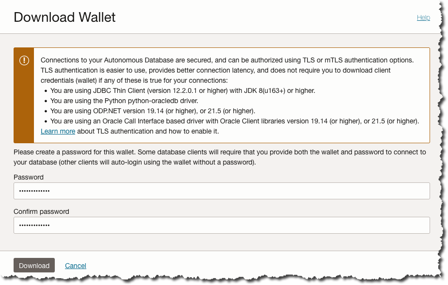 Wallet Password