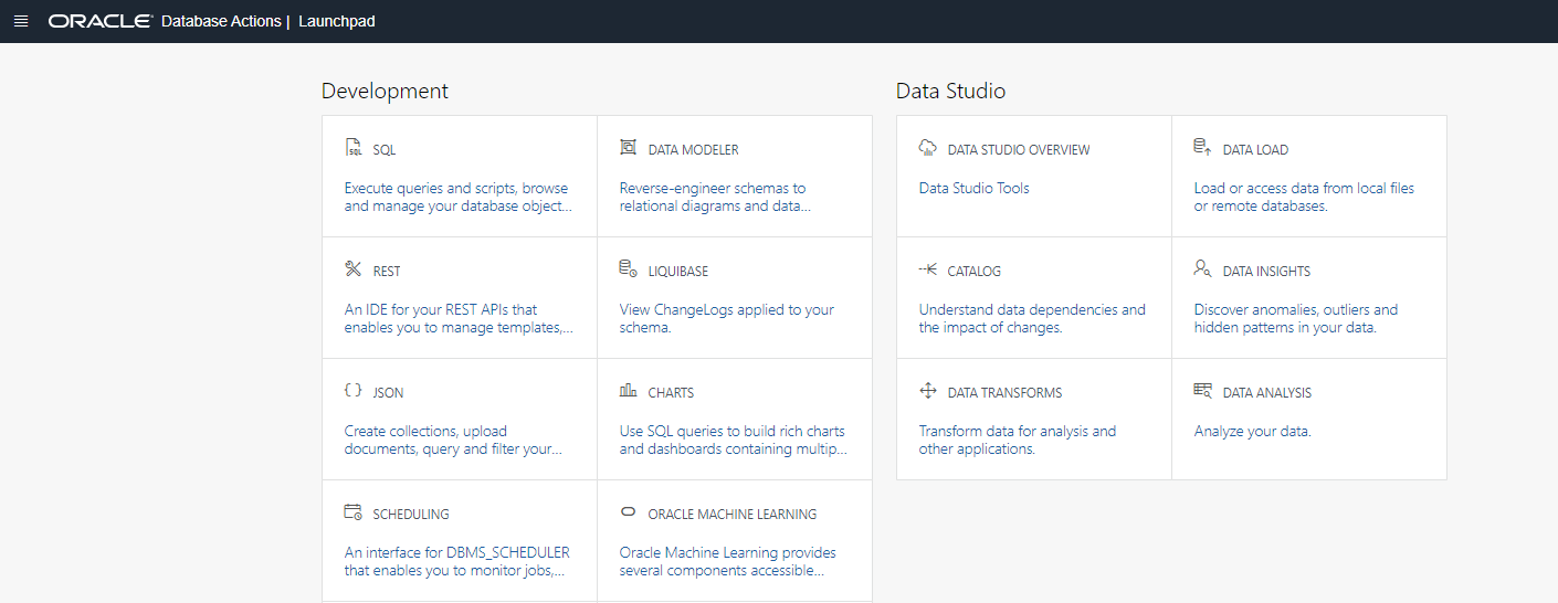 Database Actions