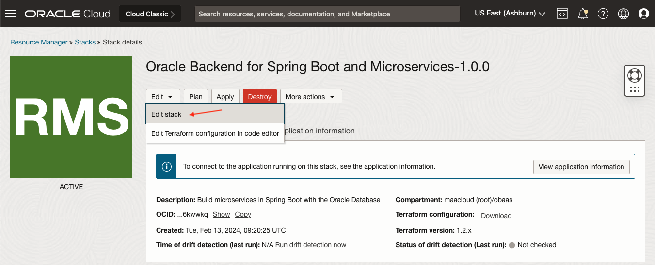 OCI Edit Stack