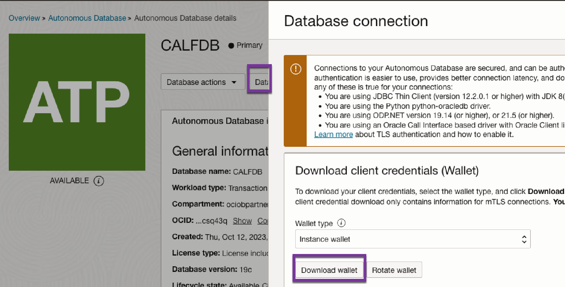 Download ADB client credential