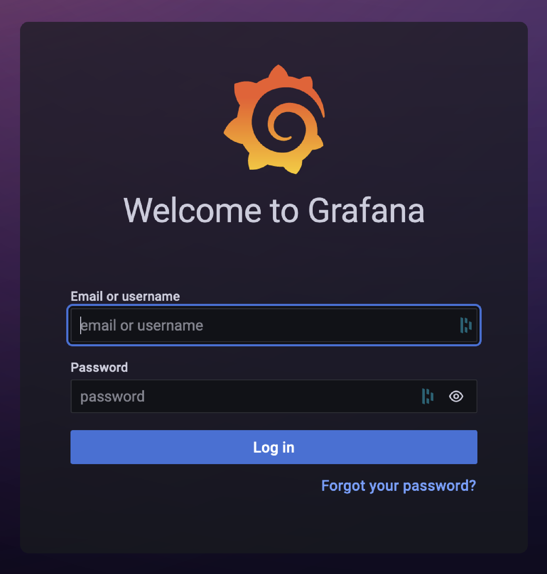 Grafana Login