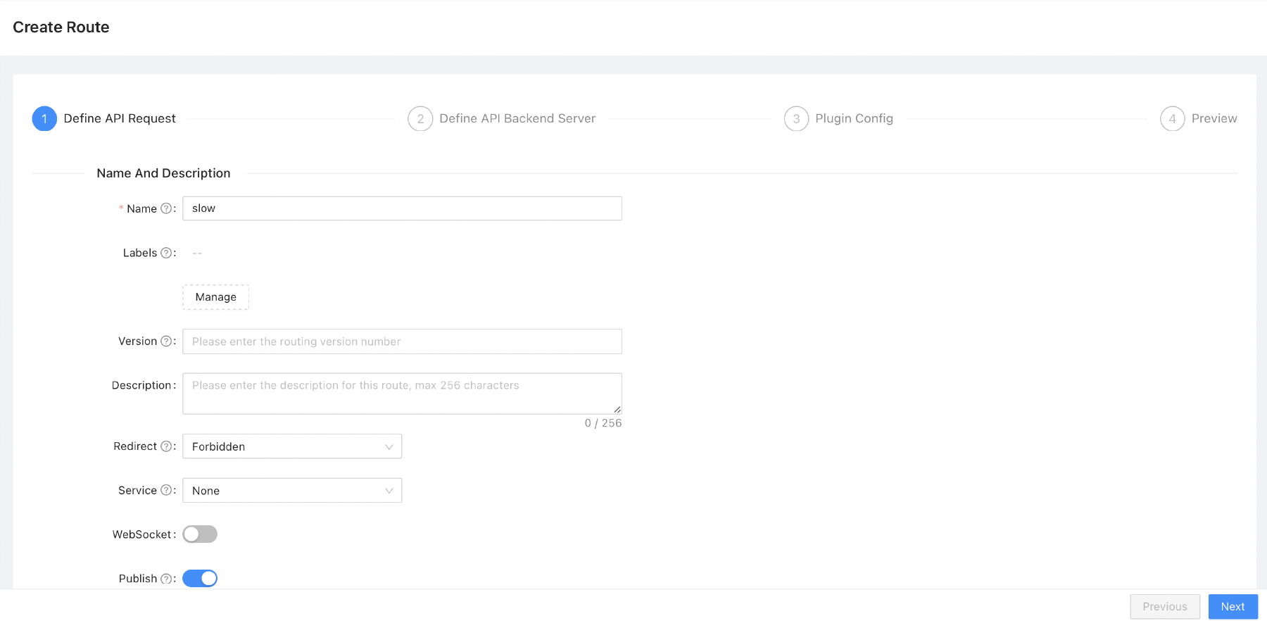 APISIX Routes Step1