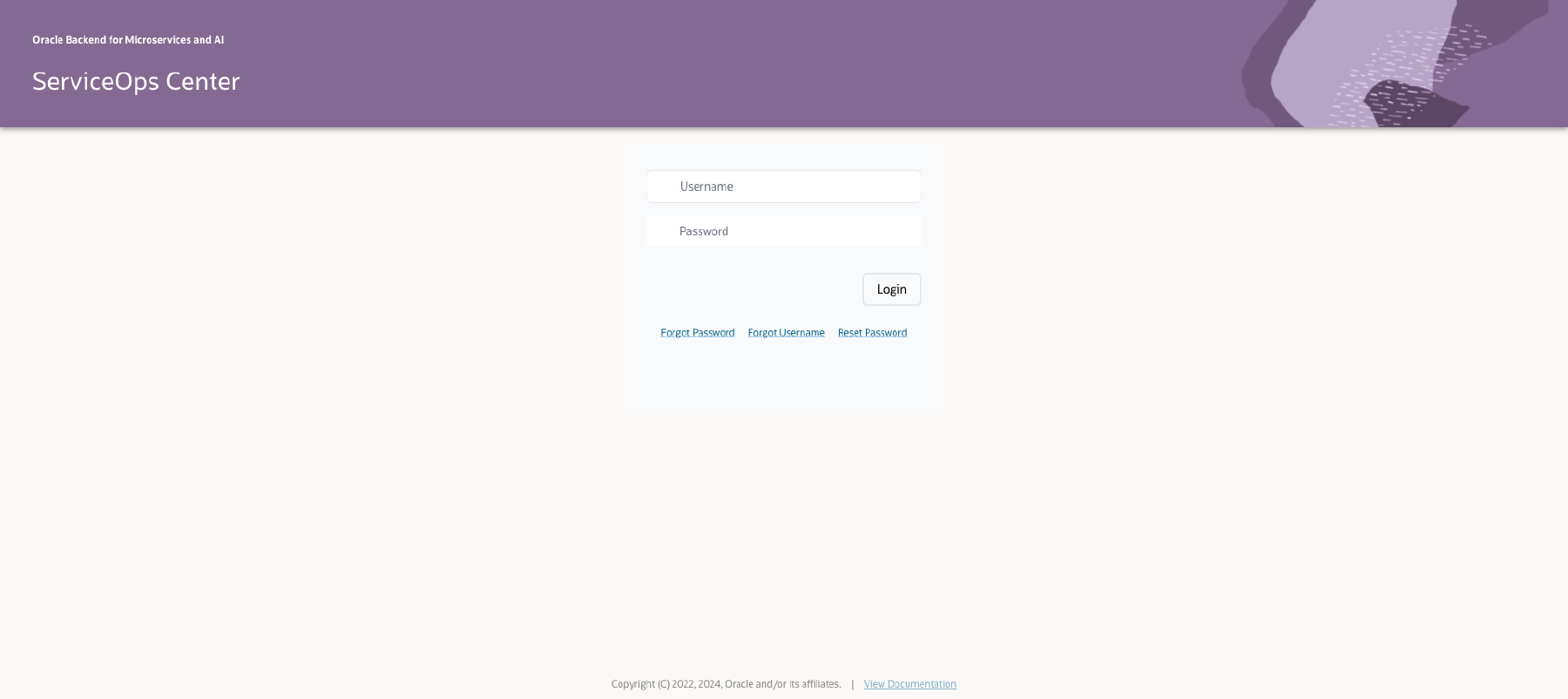 SOC Login Page