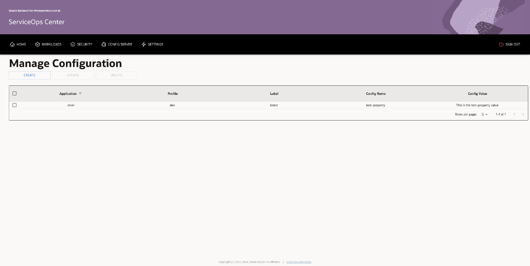 Manage Configuration